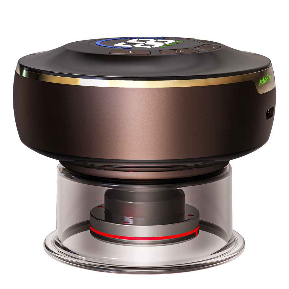 AcheFly Gua Sha Électrique Multifonction - Ventouses EMS TENS Chaleur Lumière Rouge