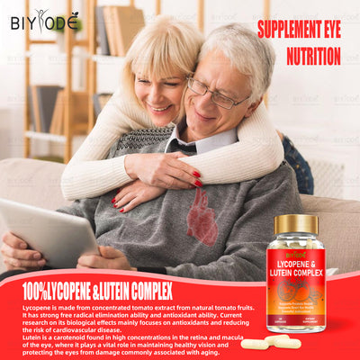 Jiabeikang Factory Wholesale Vitamins Blood Heart Eyes Health Supplements Lycopene Lutein 2 In 1 Capsules