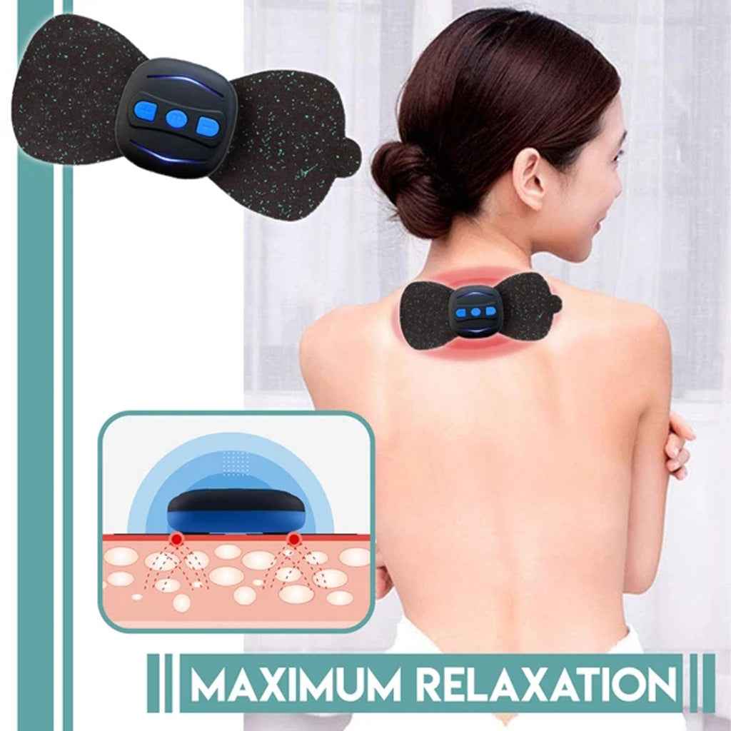 Mini Masseur Cervical Portable Rechargeable - Impulsions TENS 15 Niveaux
