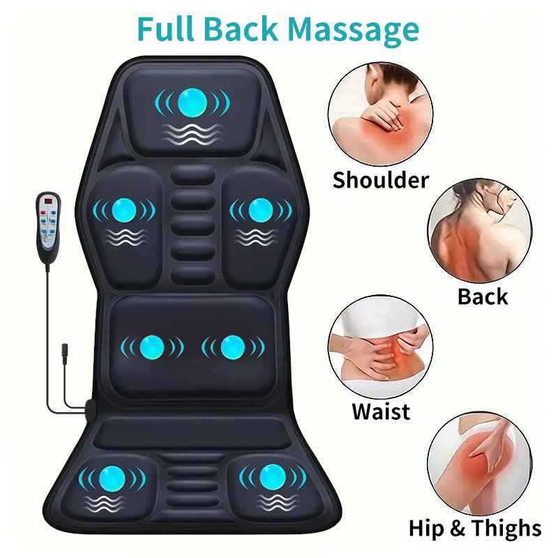 Coussin Masseur Chaleur 9 Modes - Soulage Dos Nuque Épaules Jambes