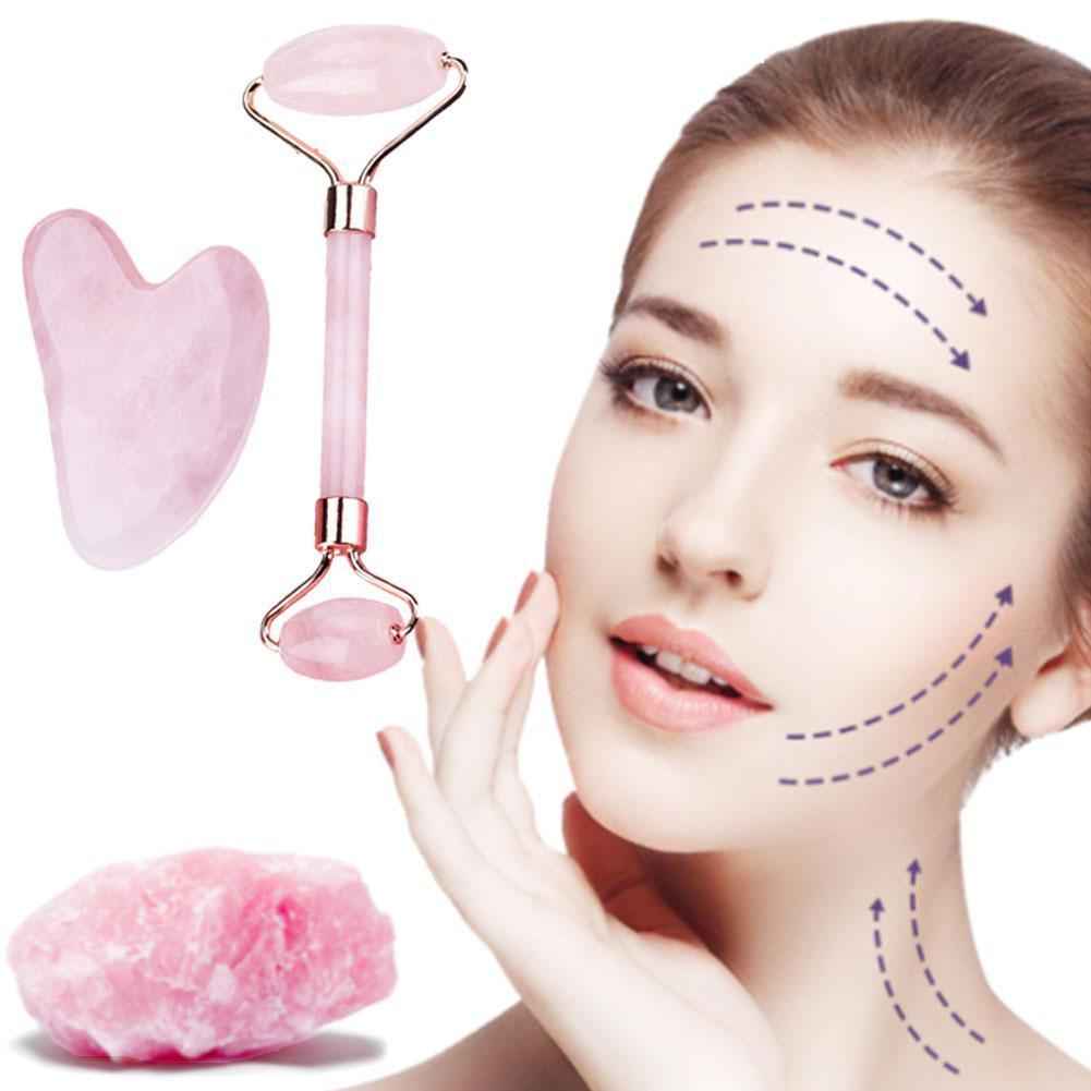 Gua Sha Visage Lifting Anti-Rides Résine - Set 2 Pièces Massage Facial