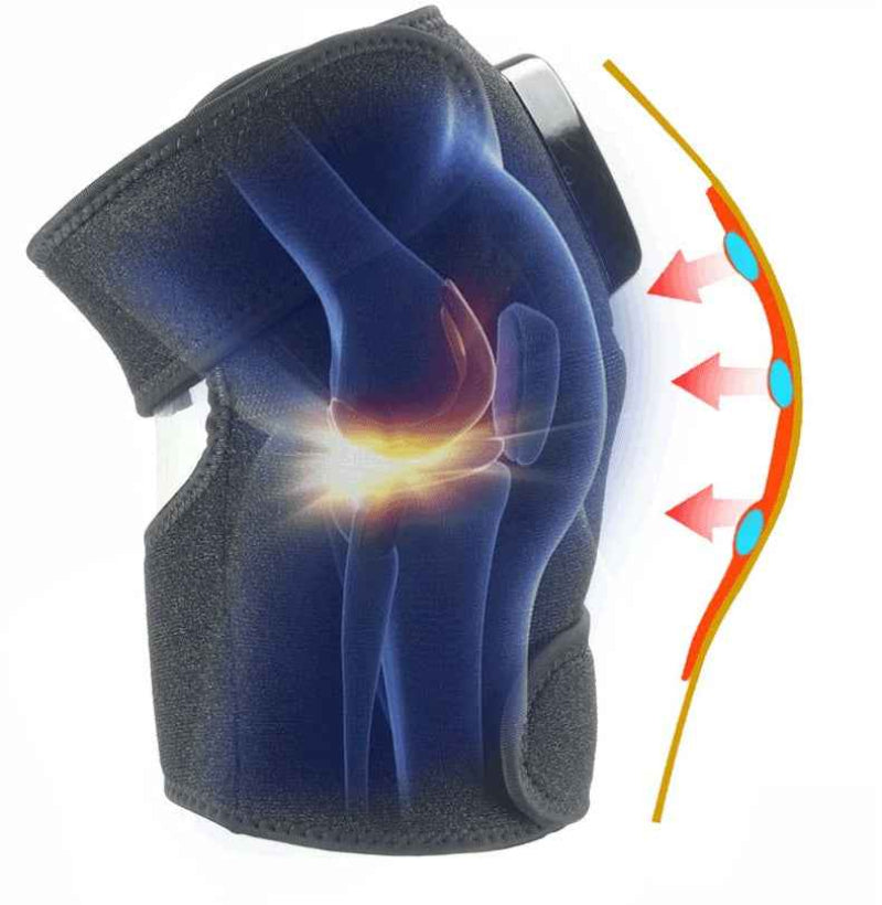 Masseur Genoux Infrarouge Chauffant - Thérapie Vibration Articulations