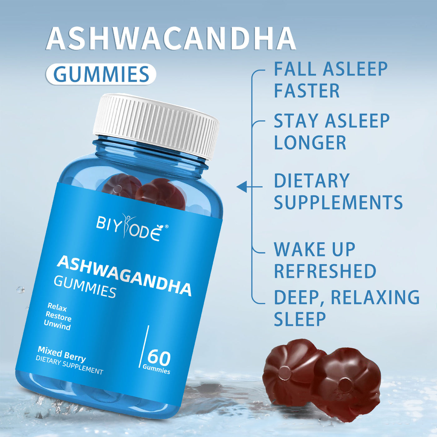 South African Drunken Eggplant  Ashwagandha  Fruit Gummy