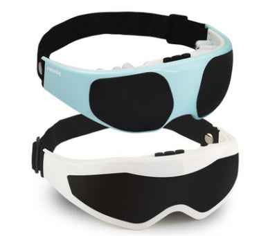 Masque Massage Yeux Vibrant Magnétique - Acupression Anti-Cernes Fatigue
