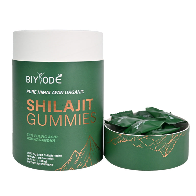 Ashwagandha Shilajit Herbal Supplement Private Label Natural Himalayan Gummies Candy