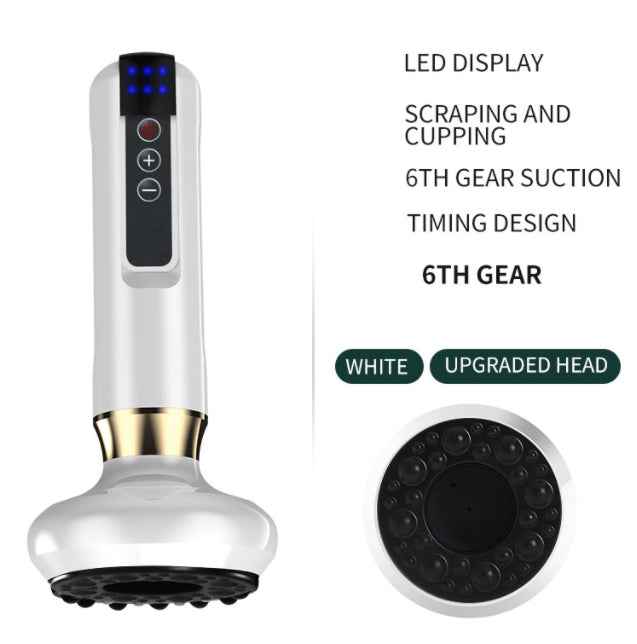 Ventouses Électriques Anti-Cellulite Gua Sha - Aspiration 12 Niveaux Chaleur