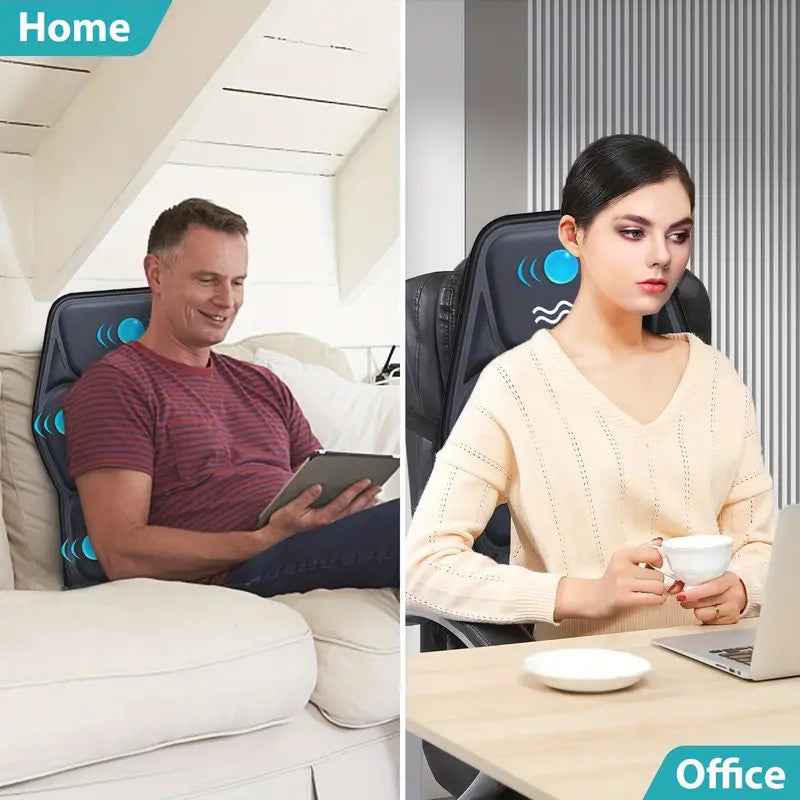 Coussin Masseur Chaleur 9 Modes - Soulage Dos Nuque Épaules Jambes