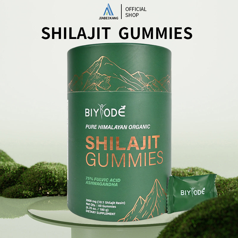 Ashwagandha Shilajit Herbal Supplement Private Label Natural Himalayan Gummies Candy