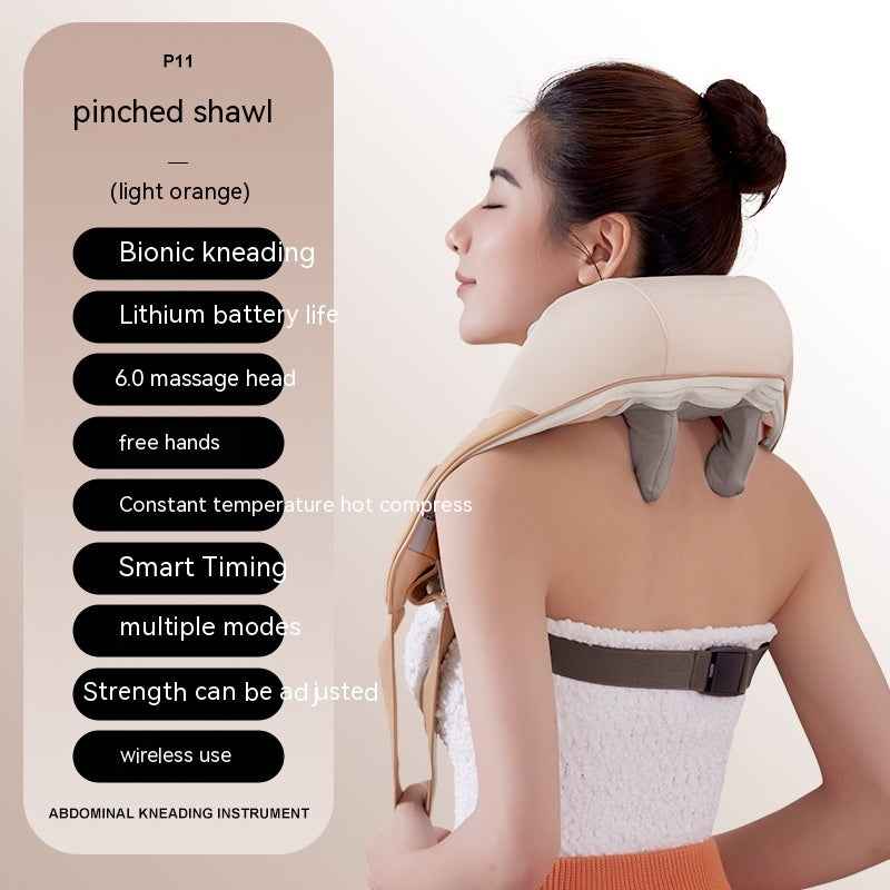 Masseur Épaules Nuque Clip Électrique - Pétrissage Chaleur Multi-Modes