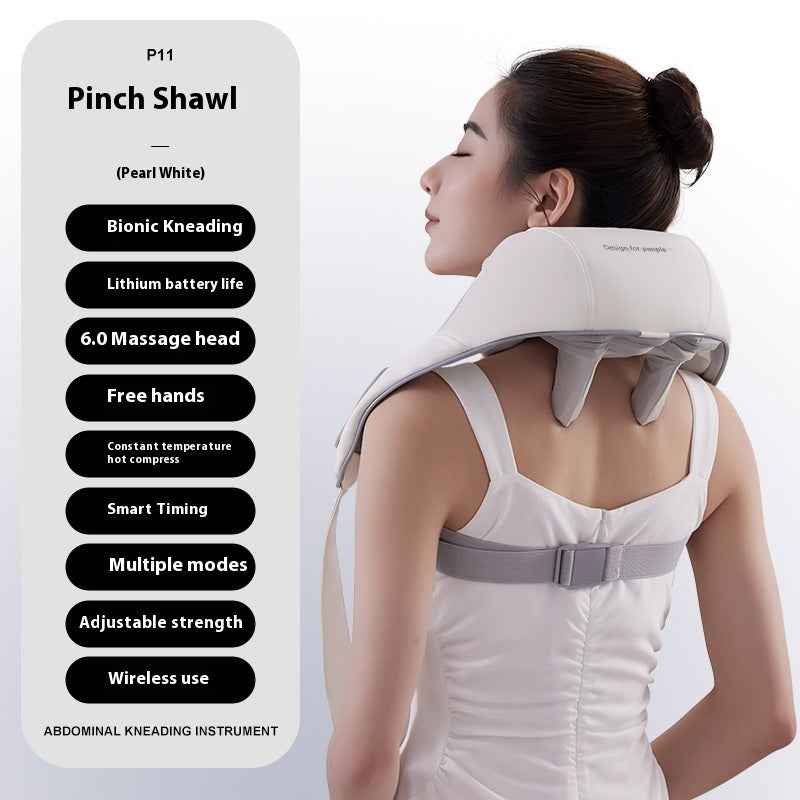 Masseur Épaules Nuque Clip Électrique - Pétrissage Chaleur Multi-Modes