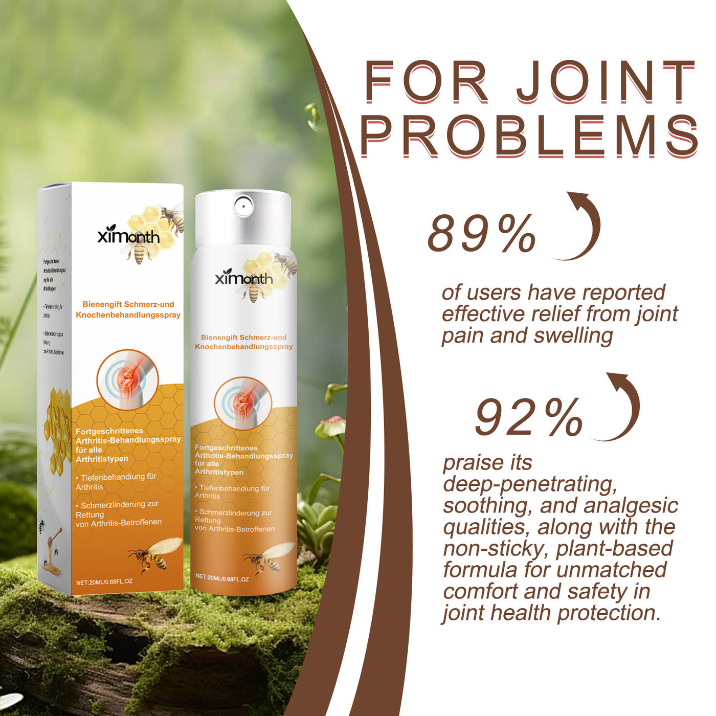Joint Spray Relieve Ankle Wrist Knee Soreness Discomfort