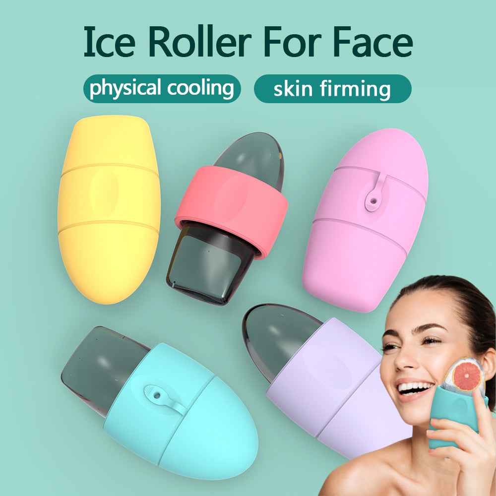 Rouleau Glace Visage Silicone - Anti-Cernes Pores Contour Lifting