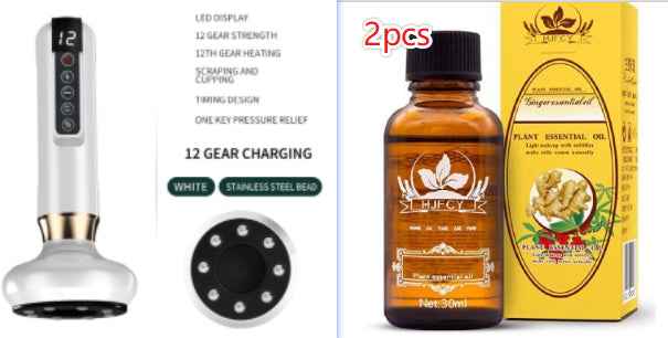 Ventouses Électriques Anti-Cellulite Gua Sha - Aspiration 12 Niveaux Chaleur