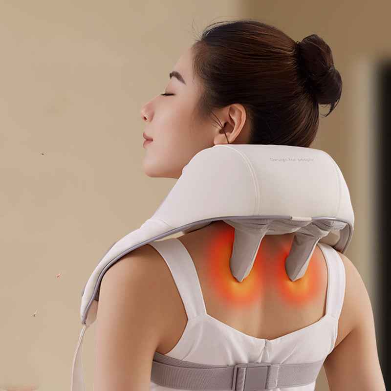 Masseur Épaules Nuque Clip Électrique - Pétrissage Chaleur Multi-Modes